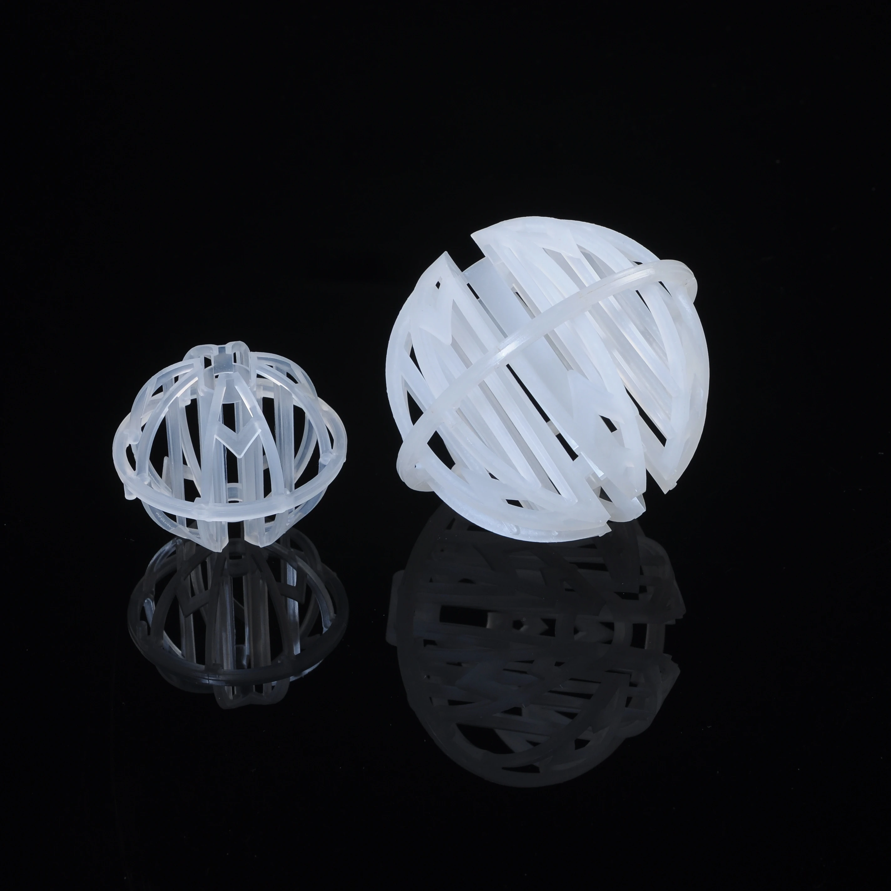 PP PVDF CPVC Plastic Tri-Pak ball for wet scrubber