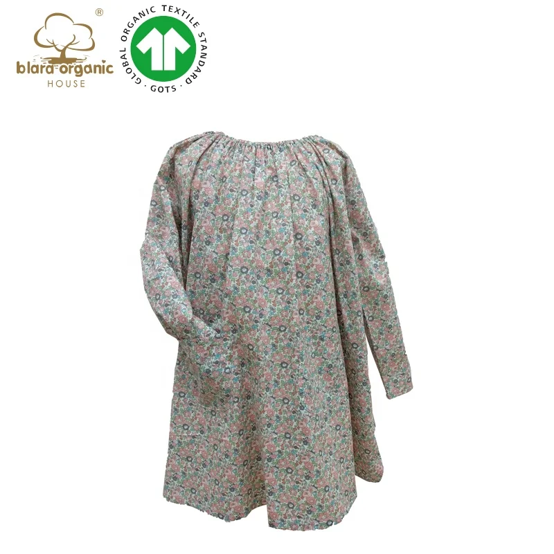 Factory Direct Customized Girls Dresses 2-12 Children Clothing Floral Digital Printing Cotton Girl Dresses