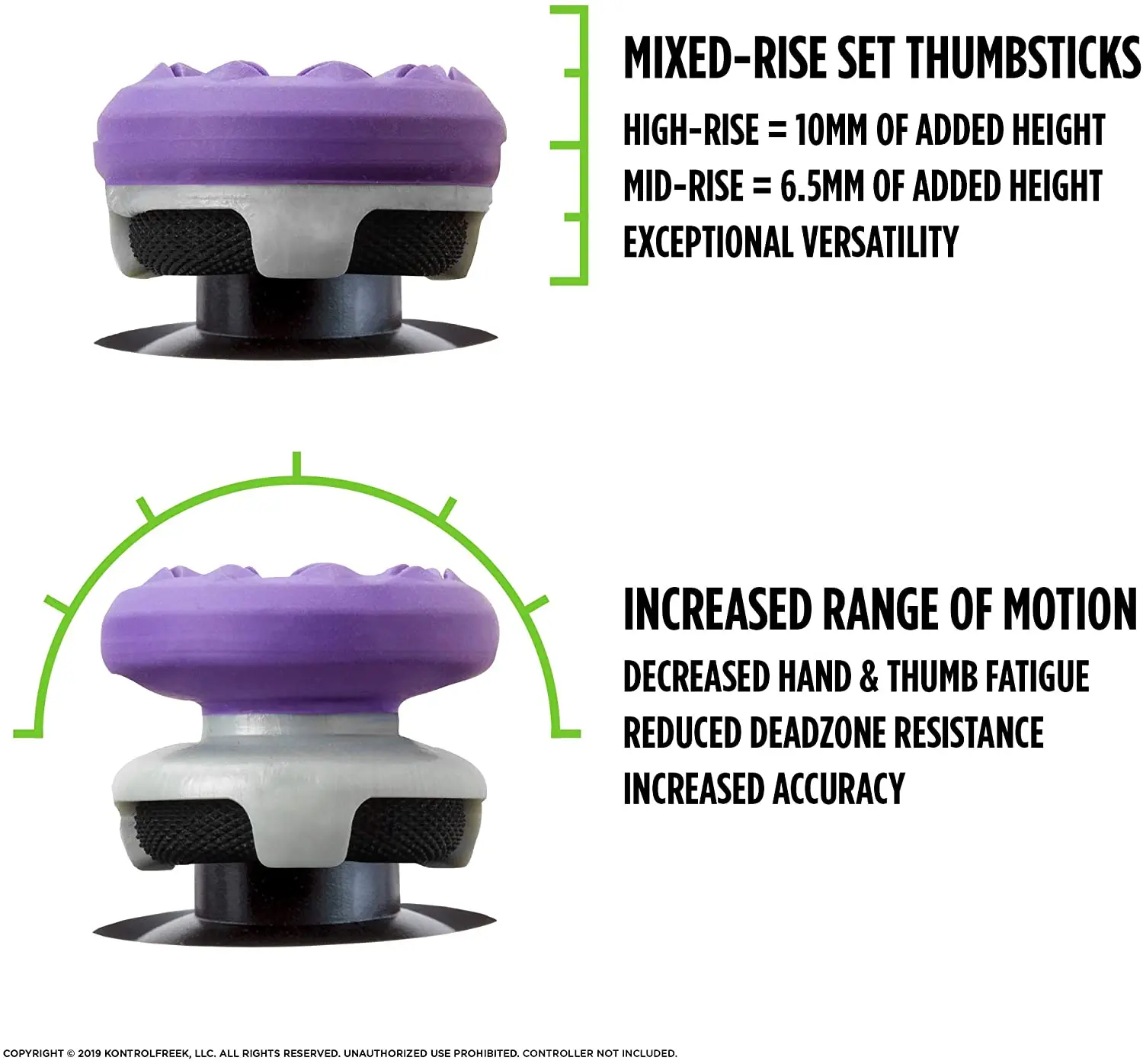  Byit Thumb Grip для PS4/PS5 контроллер Thumbstick Extender Playstation 4 5 цветной контроль