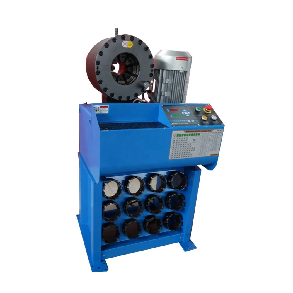 excavator tractor garden hose rubber hose crimping machine