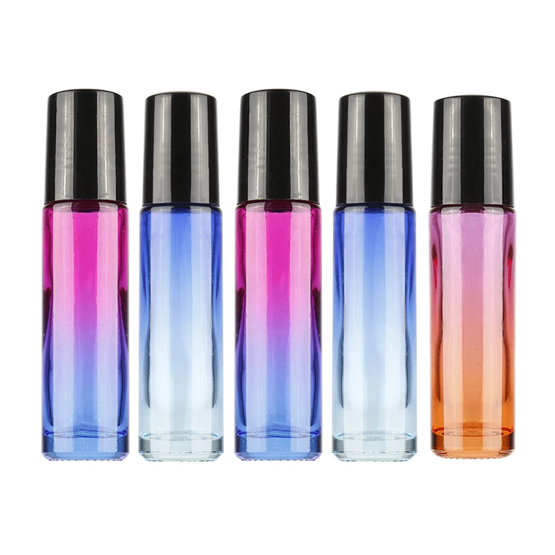 Liptint 5ml Clear Frasco Roll on Cosmetic Packaging Perfume Roller Ball Bottles 10 ml for Oils
