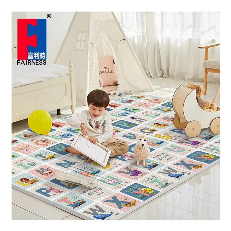Fairness bebo mato Children Double Educational Toy Cartoon Pattern Foldable Floor Pad Carpet Foam Baby Crawling Play Mat