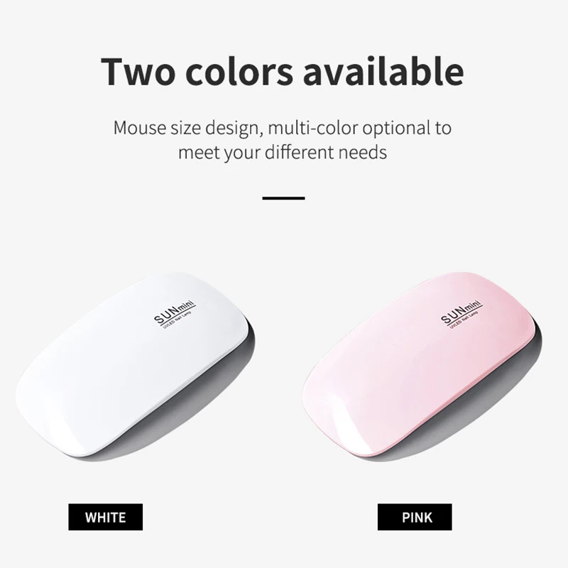 Wholesale Nail Equipment 6W Sun UV Gel Polish Dryer Curing Lamp Rechargeable UV Nail Lamp