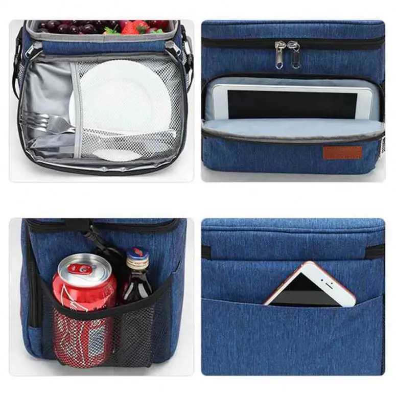 Popular Camping Food Breast Milk Tote Cooler Bag with Adjustable Strap