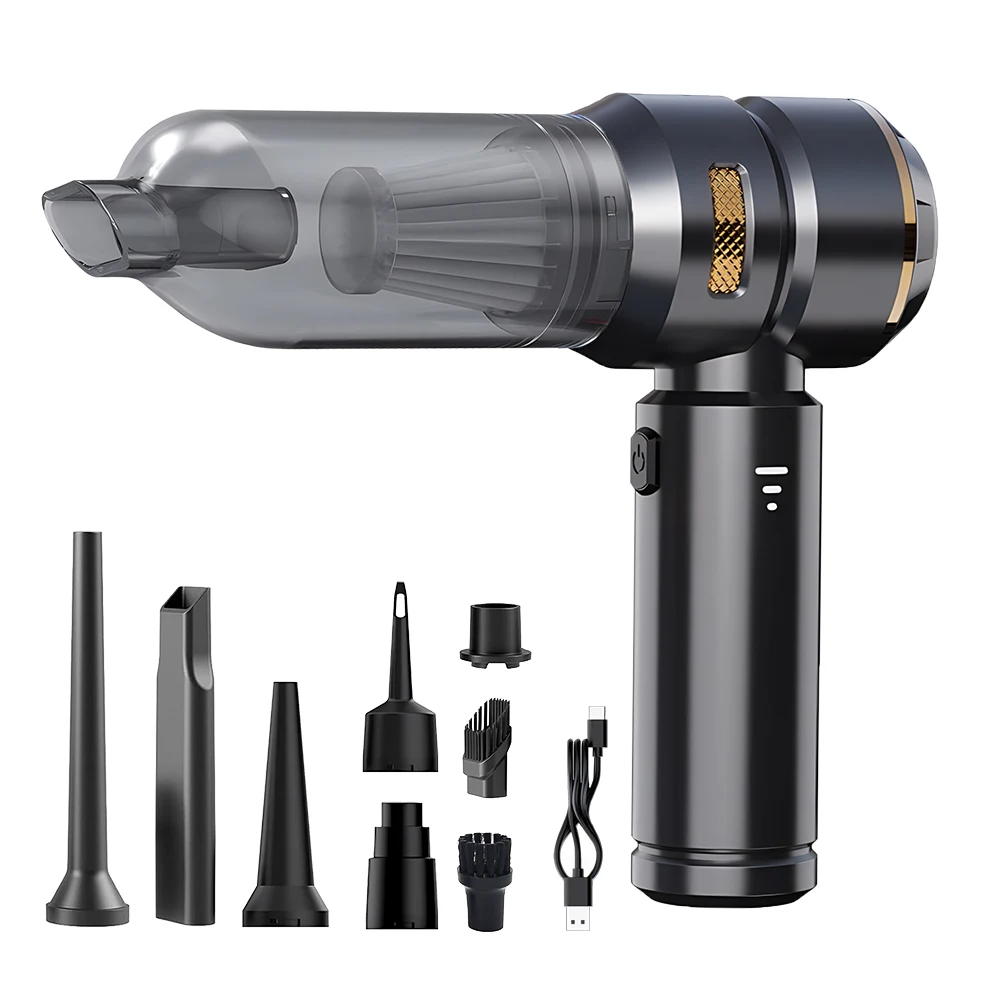 Chargeable Cordless In-car Handheld Portable Mini Hand Held High Power Cleaning Car Vacuum Cleaner 12000Pa for Car