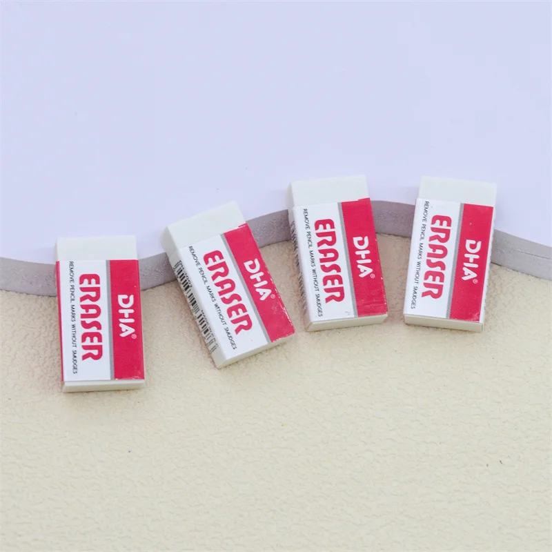 Factory Price School Eraser Set Customized Pencil Rubber TPR Art Corrector 4B Pencil Erasers For Students