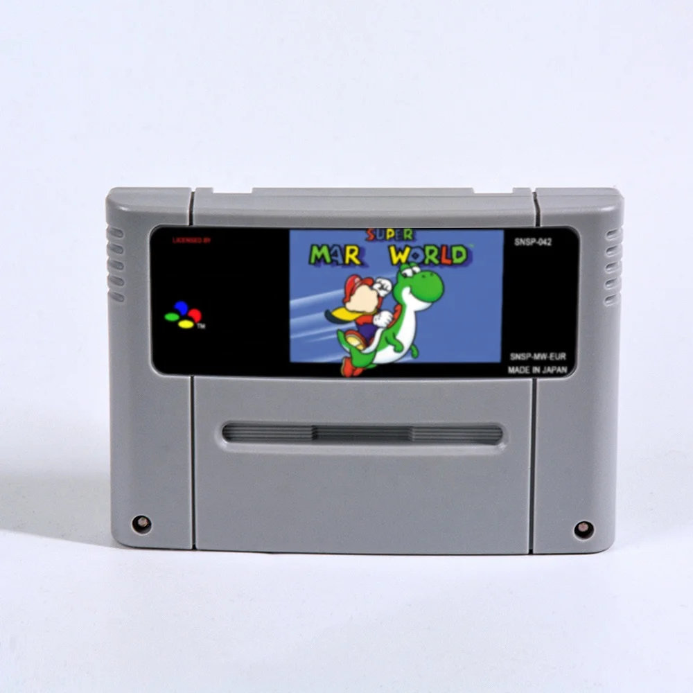Super Mario World All Stars 2D Land Omega Return to Dinosaur Land 3x - EUR Version Battery Save 16 Bit RPG Game Cartridge