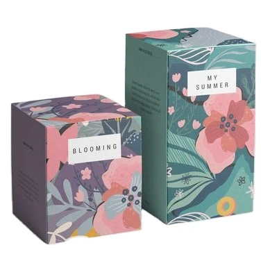Wholesale Candles Gift Packaging Box  Luxury Custom CMYK printing Product Boxes Candle Box Corrugated/Coated paper Packaging