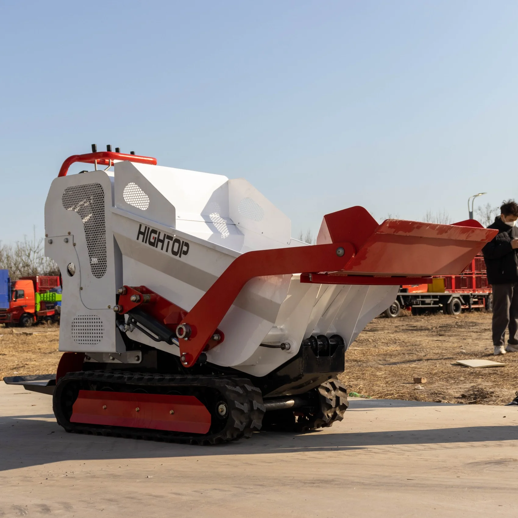 Hot sale Crawler dumper mini construction machine electric mini dumper