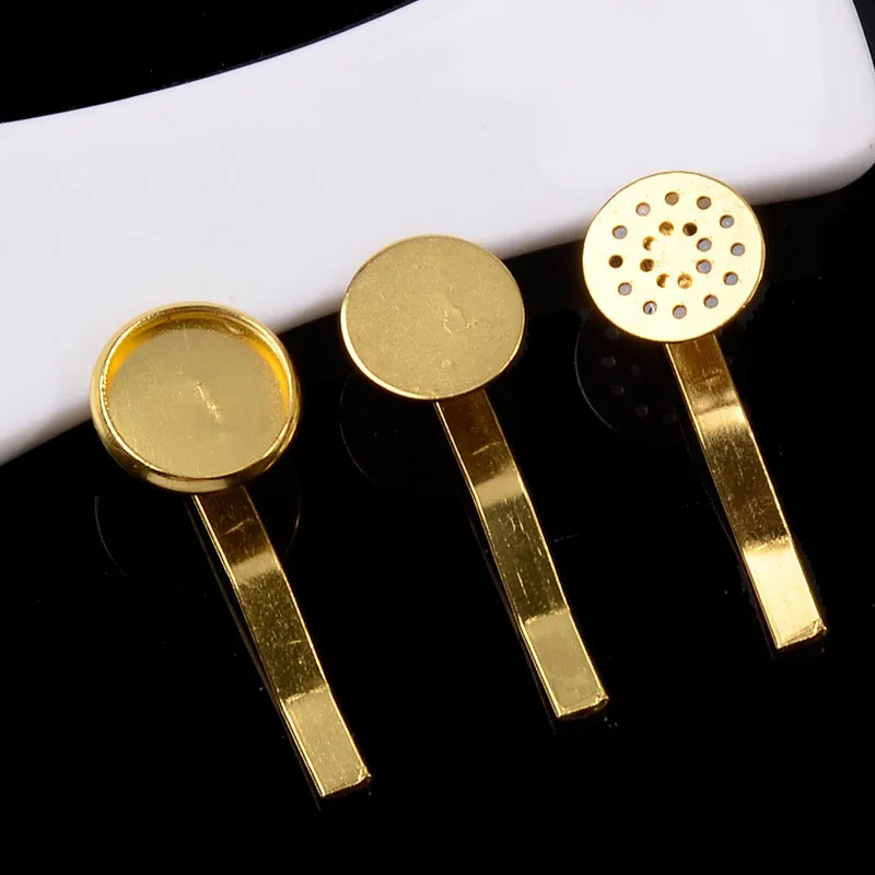 Hair accessories round hair clip high end jewelry alloy auxiliary material manufacturer