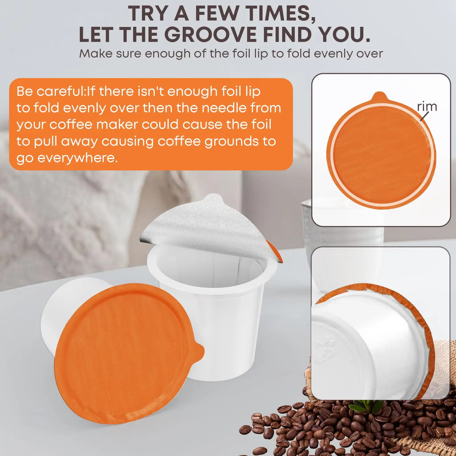 Compostable Empty K-Cup with Filter and Lid Biodegradable Coffee Capsule for Eco-Friendly Brewing
