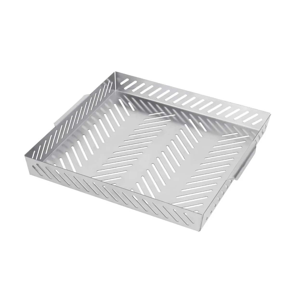 Stainless Steel Roasting Basket Outdoor Kitchen BBQ Grill Pan Suitable for the Oven