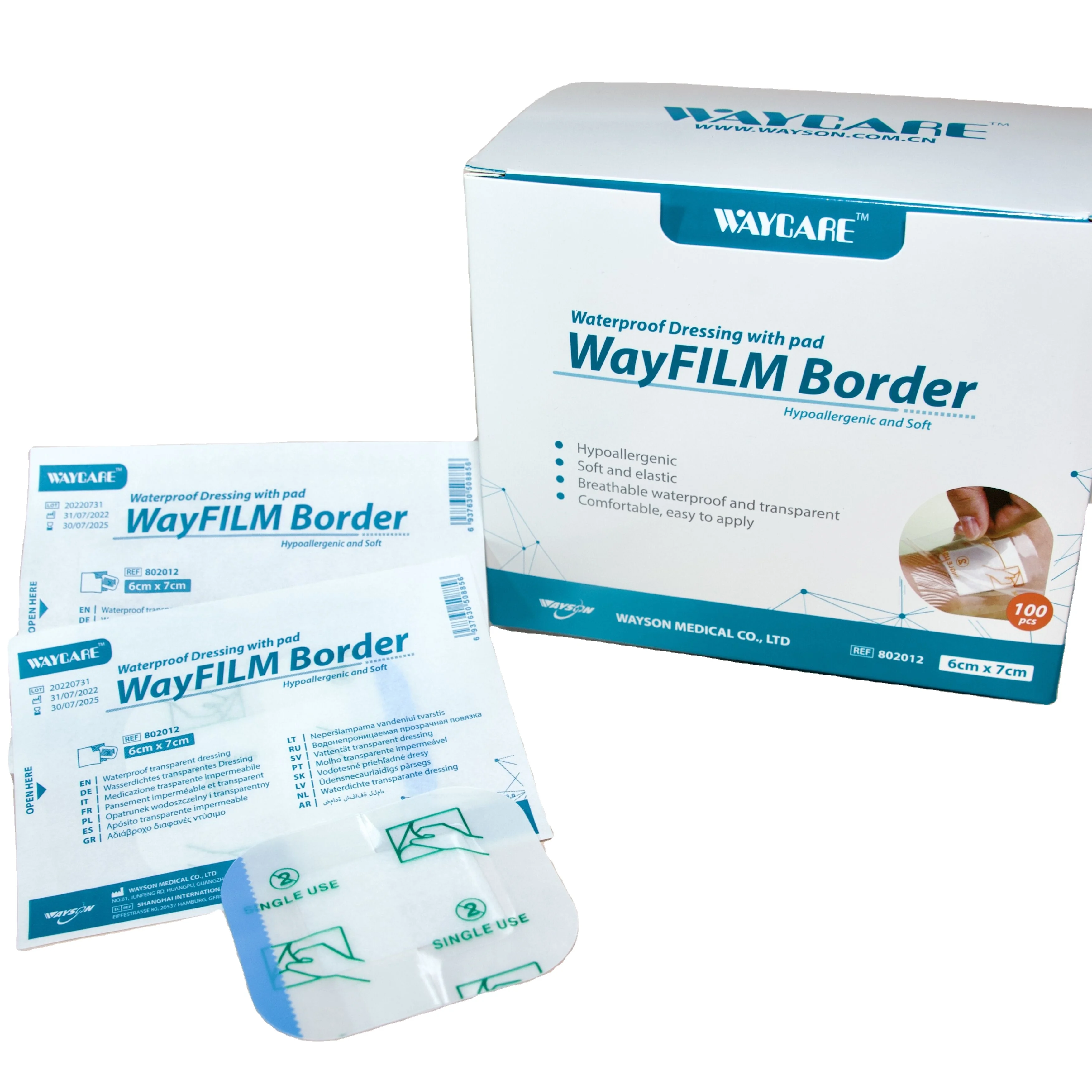 waterproof wound dressing pad