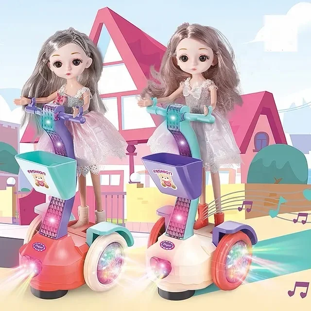 Лидер продаж модная красивая кукла игрушечная машинка для принцессы с музыкой и светом балансировки девочек