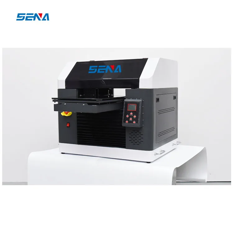 УФ-плоская печатная машина a3 с печатающей головкой Epson для малого бизнеса УФ-принтер стеклянной упаковки чехла телефона