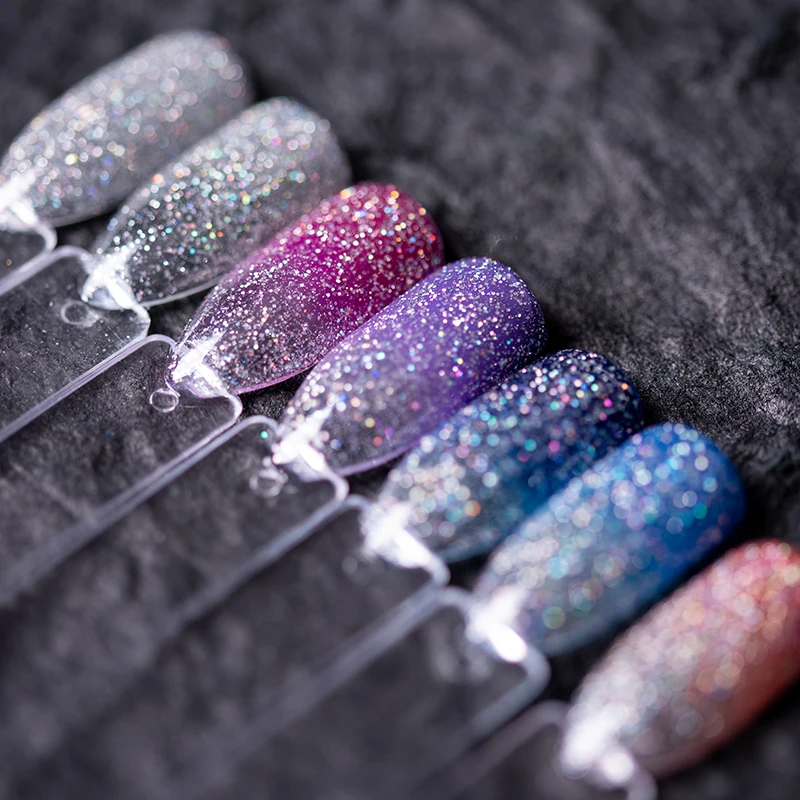 Reflective Laser Soak Off Uv Gel Nail Polish Shiny UV Soak Off Gel Varnish Diamond Glue Nail Polish Symphony