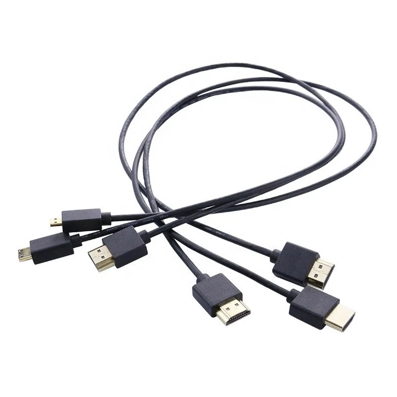 FARSINCE 4K ultra slim hdmi cable super thin soft flexible hdmi cables ps4 ps3 mini micro hdmi port to laptop