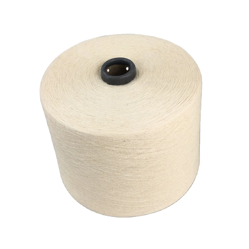 Ne16/1 hemp organic cotton blended yarn Luxurious hemp ring spun yarn for knitting and weaving soft fabric yarn