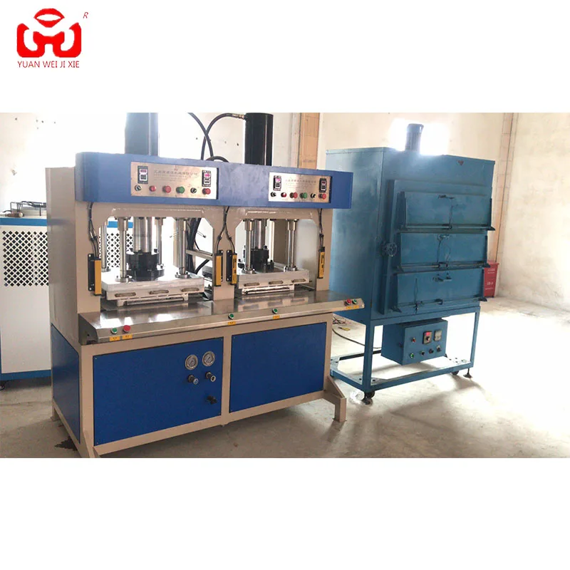 Double station EVA sole cold press machine