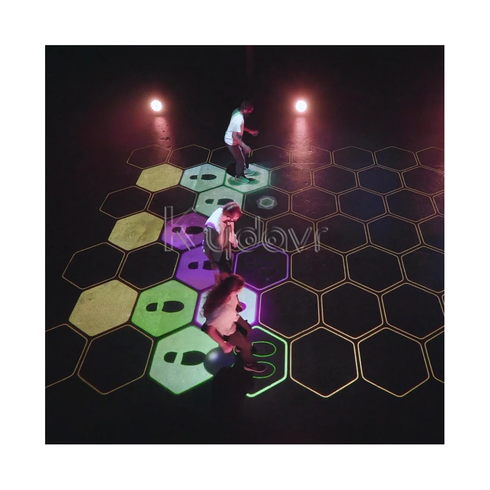 Amusement park ar interactive floor all-in-one move ground system projector kids activate game interactive sport games on floor