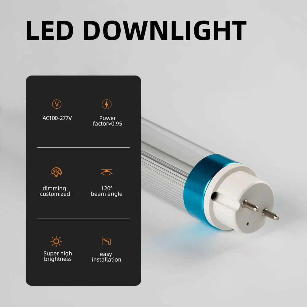 high bright 1200mm high lumen t8 18w 85-265v led tube