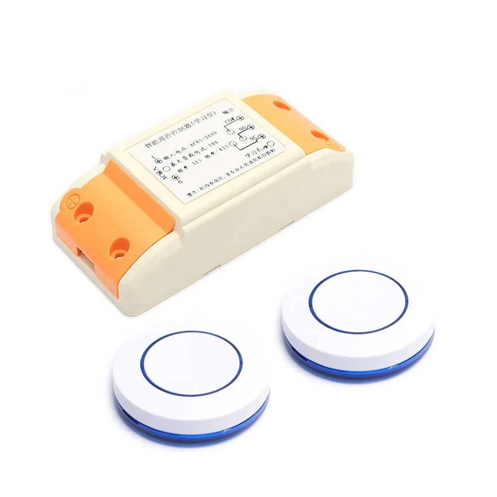 Hot Selling 1 channel remote control switch 220 -85v AC 433mhz rf transmitter and receiver for home smart wall LED switch