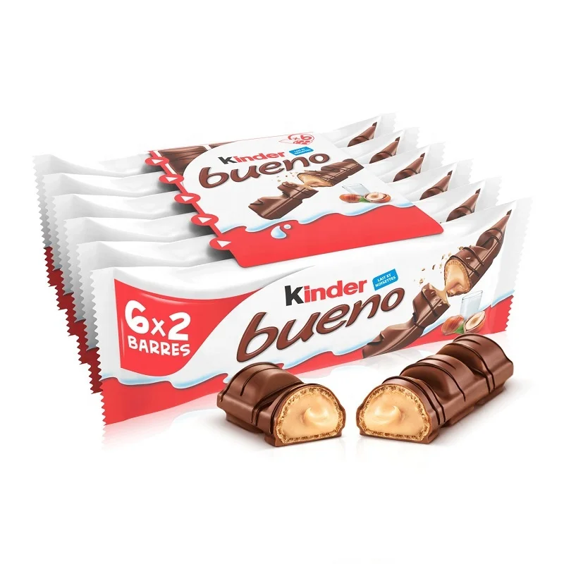 Kinder Bueno Milk Hazelnut Chocolate Bars