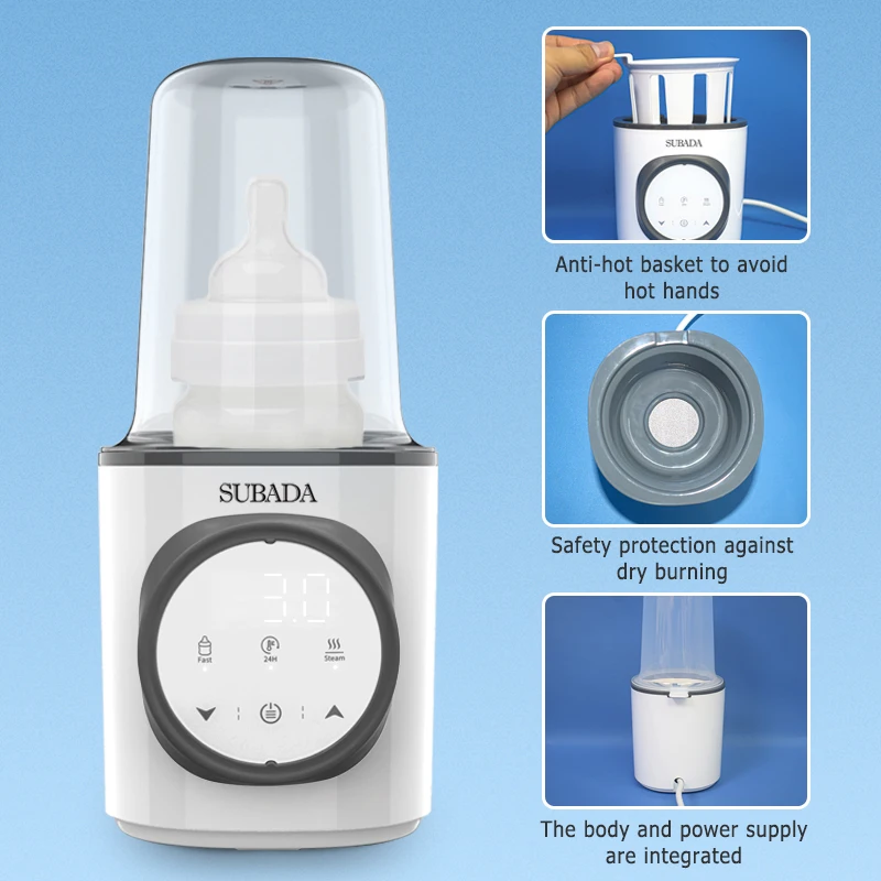 2024 New Design all in 1 Fast Milk Warming & Heating for Baby Formula Milk Electric Baby Feeding Bottle Warmer 110V 220V