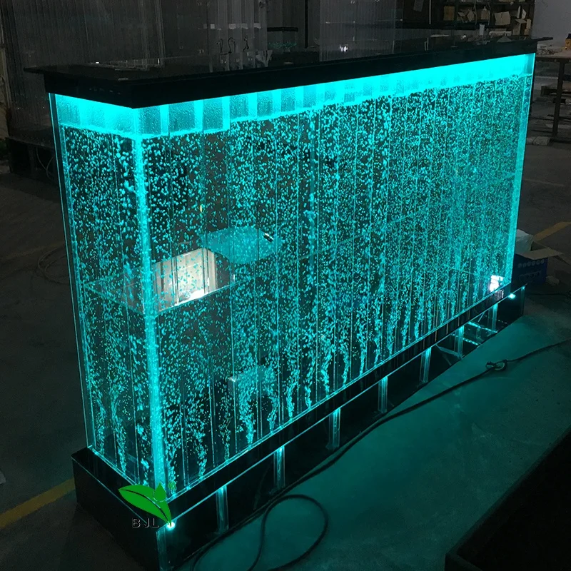 
modern fashionable beauty aquarium LED acrylic counter night club bar furniture 
