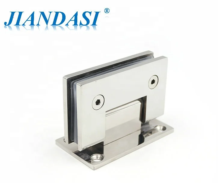 Stainless steel  90 degree shower hinge bathroom clamp shower enclosure door hinge hydraulic hinge
