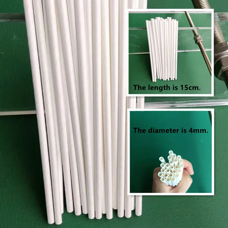 Customized 9-blades Cutting Paper Drinking Straw Making Machine for small sized drinking straws