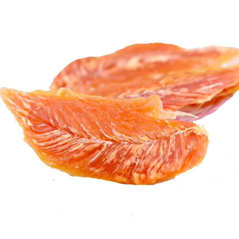 Organic dog food Natural Dried Bleached Rawhide Stick Inner Chicken Jerky for Pet Food Dog Snacks Pet Treats