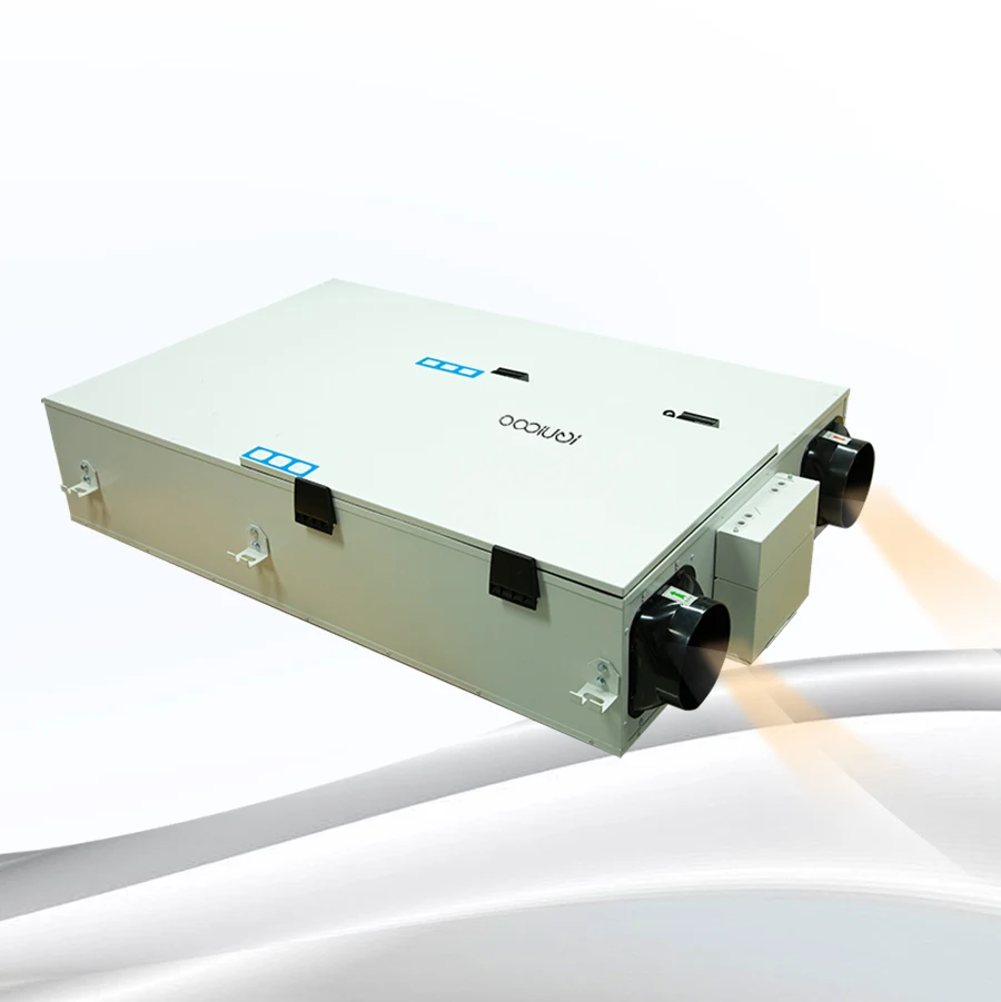 Controller with PM2.5 Purification CO2 humidify sensor heated full house ventilation system with preheating and precooling