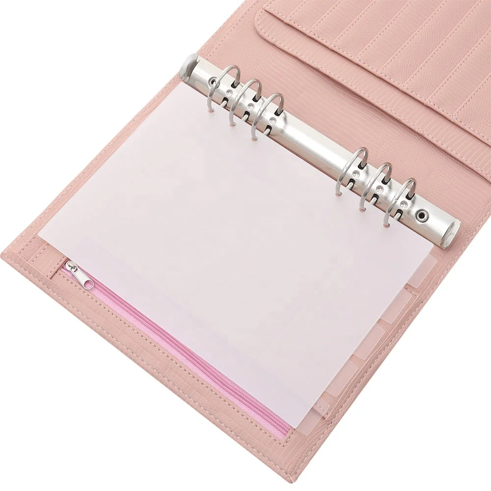 A5 Binder Plastic Index Dividers with 5 Tabs at Top for 6 Ring Bound Personal Planner as Page Separator/Dashboard