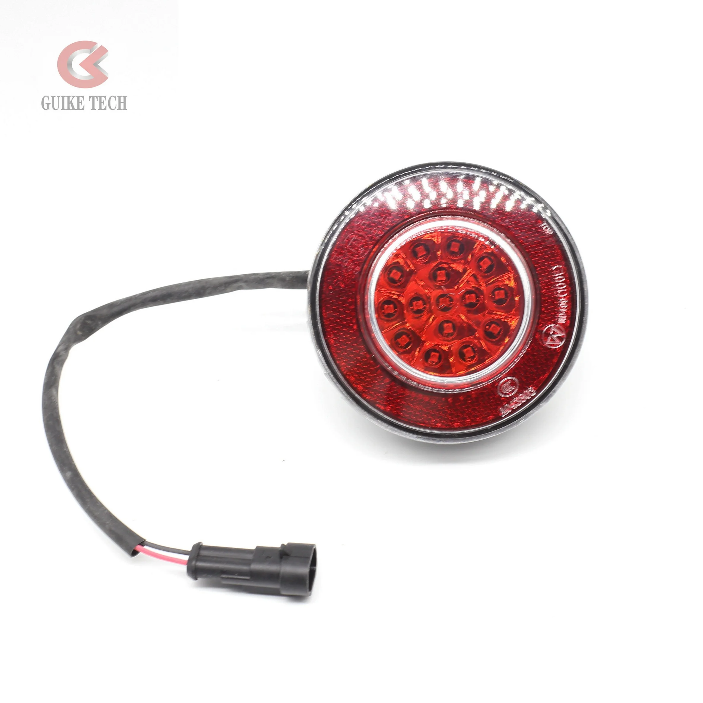 Original parts bus and coach rear fog lamp Wengeng WD499 single circular  LED rear fog lamp & retro-reflector