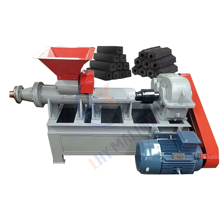 Eco Friendly Diesel Engine Charcoal Extruder Fuel Farm Waste Biomass Briquette Machine German Trade