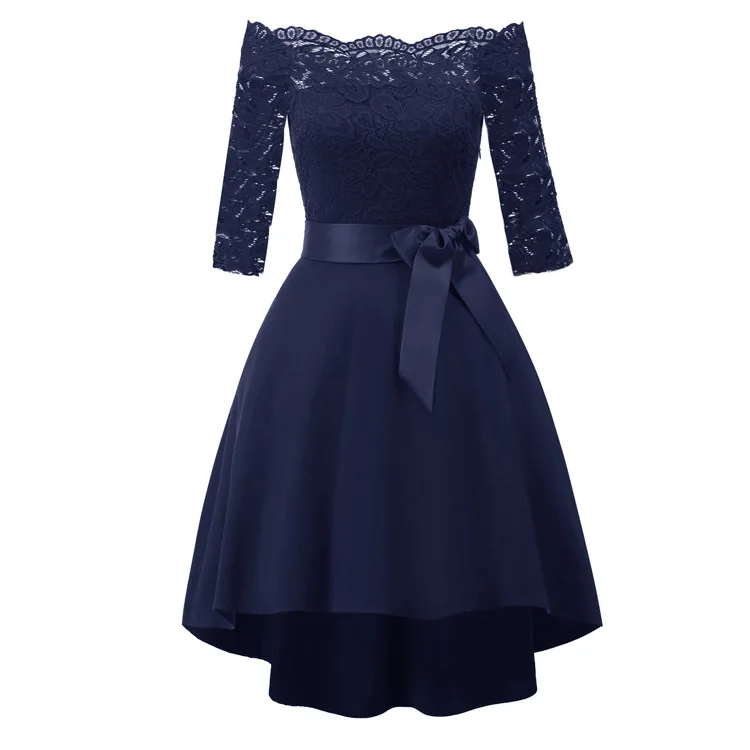 Off shoulder Elegant Strapless Casual Dress Floral 5 Colors Grace Loves Lace