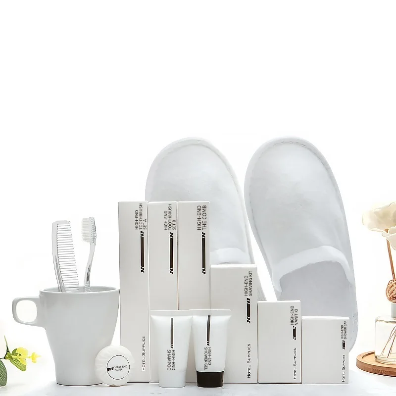 private label hotel supplies products disposable hotel amenities luxury 5 star guest room bathroom amenities hotel amenity kit