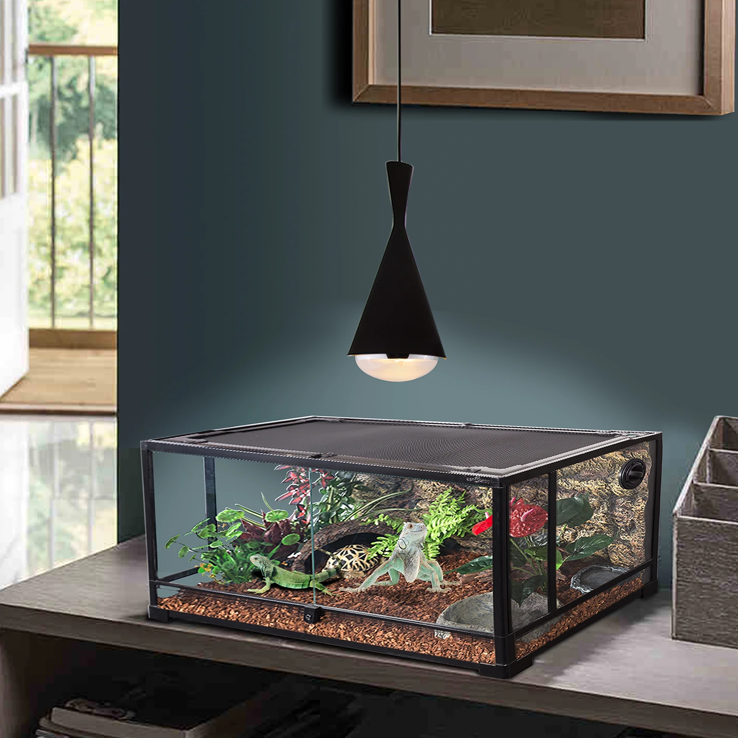 J&C UVA/UVB Mercury Vapor Lamp Heat Lamp reptile led reptile dome lamp for Tortoises Reptiles