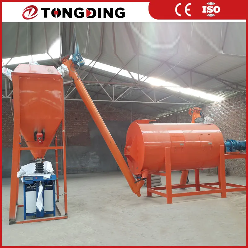 Gypsum powder ceramic tile adhesive production line Dry mortar mixer Dry mortar production line price