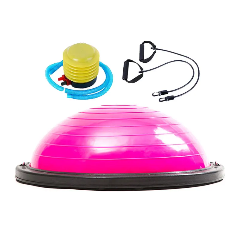High Quality wave speed ball thickened foot on explosion-proof semi-circle balance ball Yoga studio Pilates