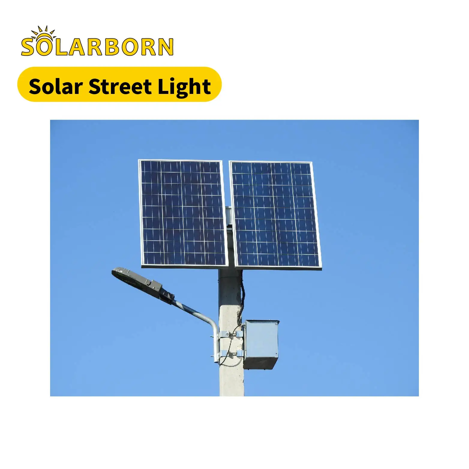 Solarborn, полураздельная, мощностью 50 Вт, водонепроницаемая светодиодная система для газона, уличный Солнечный фонарь для освещения