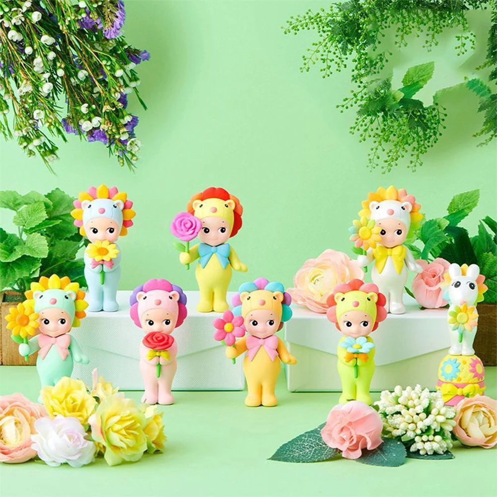Sonny Angel Flower Gift Series Blind Box Anime Mini Figurine Cartoon Action Figures Model Doll Kids Surprise Gift