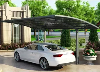 New Style custom made polycarbonate roof outdoor strong wind aluminum grey carport with High Snow Load