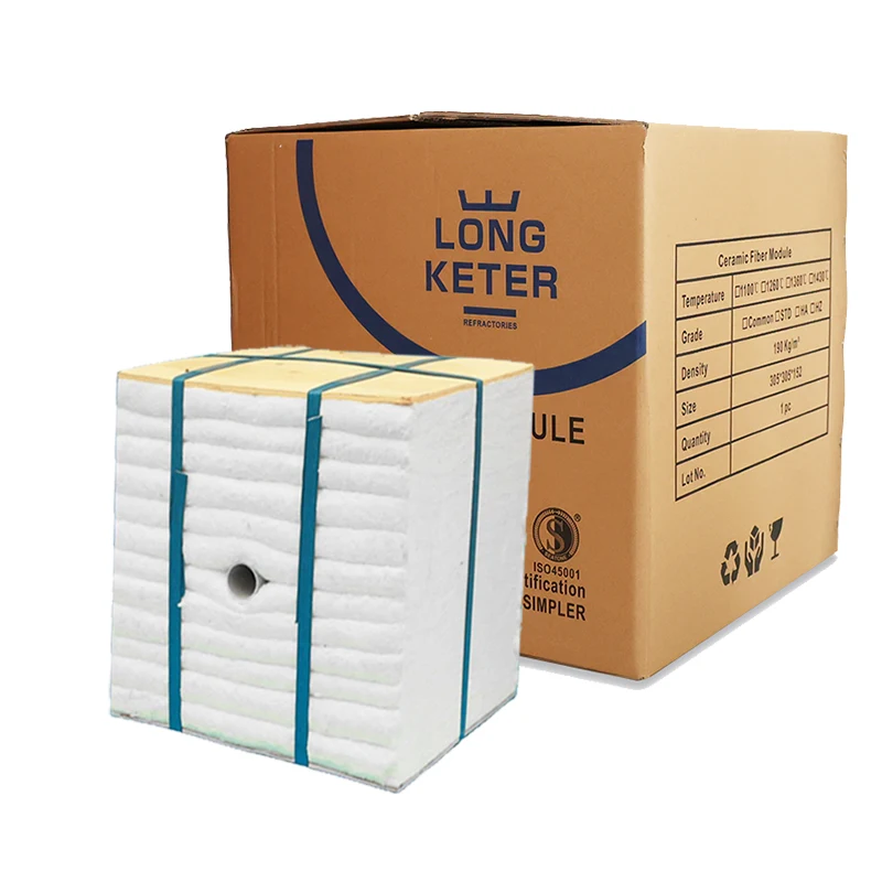 Огнеупорный изоляционный модуль стека из керамического волокна для Гончарной печи