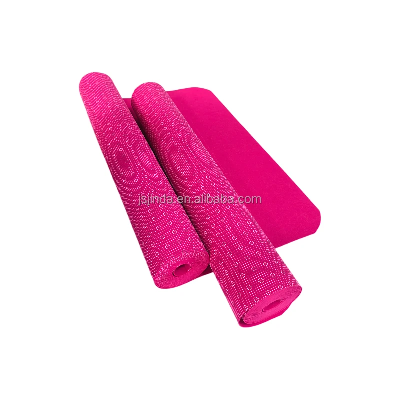 Manufacturers Custom Pattern 260 Gram Plum Anti-slip Mat Felt Cloth Dot Non-woven Non-slip Particle Cloth Drop Plastic Cloth