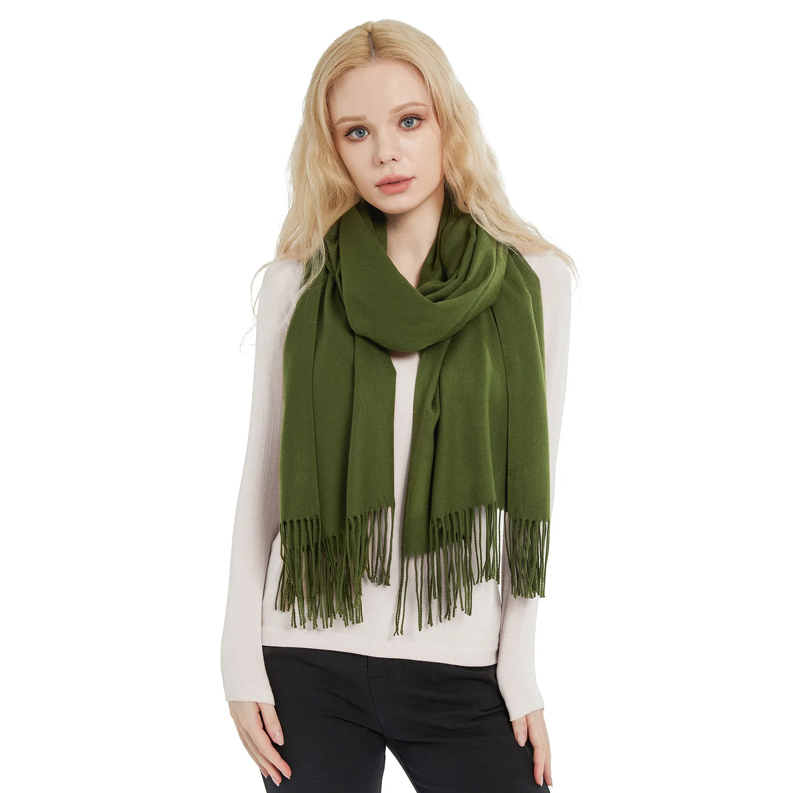 pack pashmina scarves custom dark green scarf shawl pashmina wholesale shawl for women