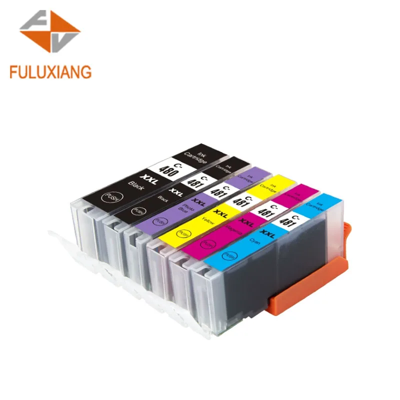 FULUXIANG Compatible PGI480 PGI-480 CLI 481 CLI481 CLI-481 PGI 480 Ink Cartridge For Canon PIXMA TR7540 TR8540 TS6140 Printer