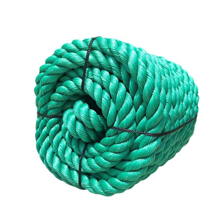 Wholesale High Strength 3 Strands PE Polypropylene Rope UHMWPE & PP Material for Fishing Packaging