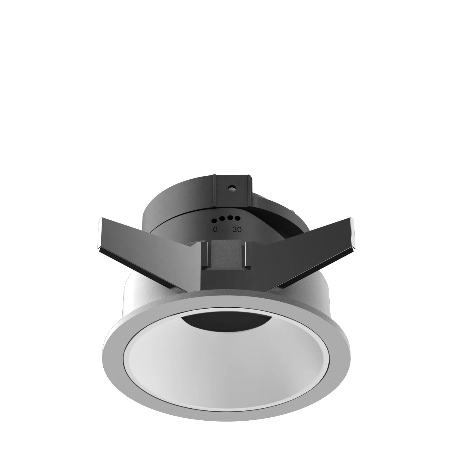 gu10 lamps and led modules mount glare anti frame with gold white silver black chrome reflector